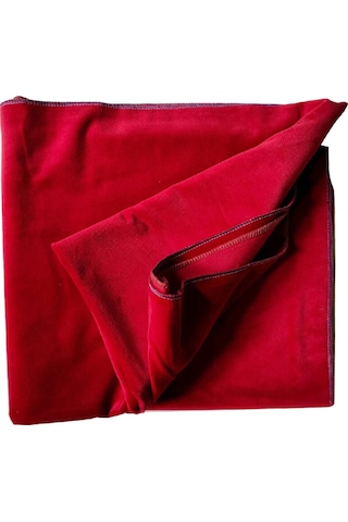 Okey Oyun Masa Örtüsü Kadife 140x140 Kırmızı