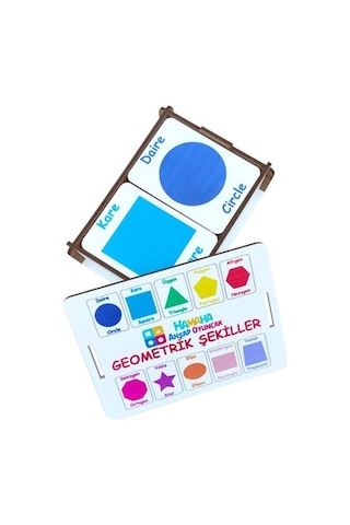 Geometrik Şekillerle Zihinsel Gelişimi Destekleyen Ahşap Oyuncak