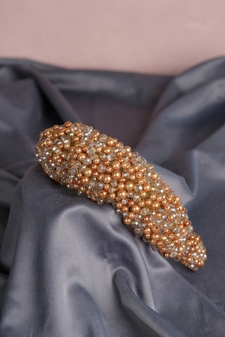 FdayAksesuar En Güzel Gelinlere Özel Leal Bombeli Boncuklu Gelin Saç Aksesuarı FRDY31685