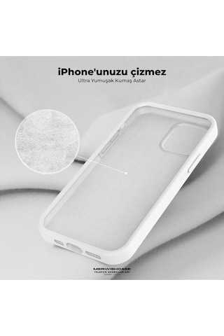 İphone 13/14 Uyumlu Lansman Kılıf Leke Kir Su Tutmayan Yüzey İçi Kadife Mükemmel Hissiyat Beyaz