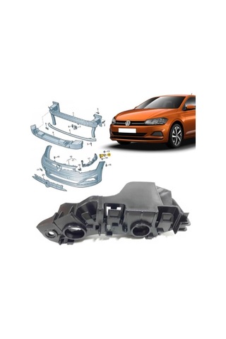 Vw Polo 2018 Sonrası Sol Ön Tampon Braketi 2g0807183