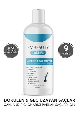 Embeauty Kolajen & Keratin Saç Dökülmesine Karşı Şampuan 400 ML