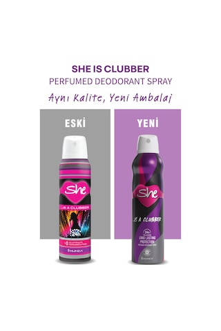 She Is A Clubber Kadın Deodorant 150 ML