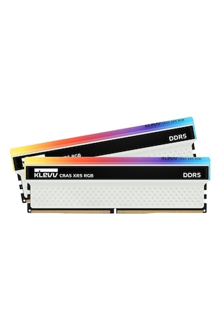 Klevv KD5AGUA80-62A320S Cras XR5 RGB 32GB (2x16GB) 6200MHz CL32 INTEL XMP 3.0 – AMD EXPO DDR5 Heatsink Beyaz Ram