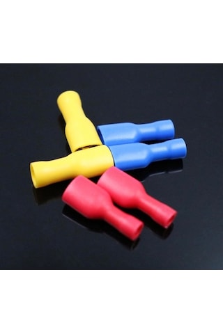 Maasco Kablo Ucu Tam Izoleli Dişi 6,3Mm Soket Fiş 0.5-1-1.5-2.5-4