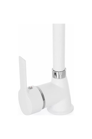 On2 Armatür Beyaz Lavabo Bataryası Musluk - Çift Girişli 40'lık