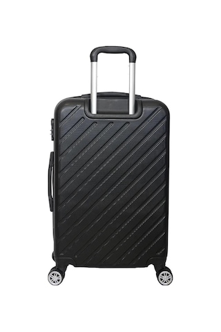 Abs Kullanışlı Renkli Büyük Boy Valiz Siyah