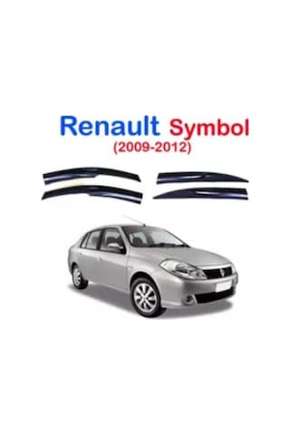 Renault Symbol 2008-2012 Cam Rüzgarlığı - Parlak Siyah