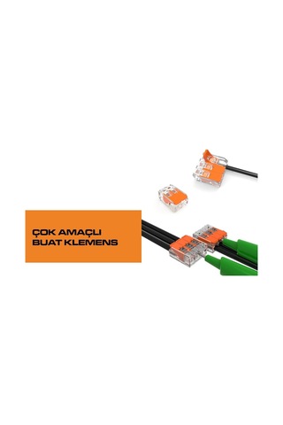 4lü Mandallı Buat Klemensi 10 Adet / Tırnaklı Klemens