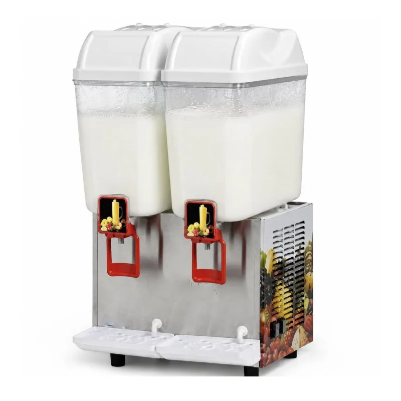 Hosk Ayran Makinesi, Soğuk İçecek Dispenseri, 2x20 L, Karıştırıcılı Model Çok Renkli