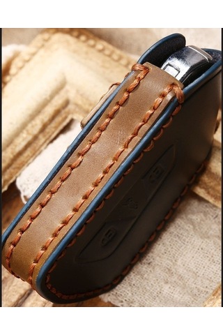 Fortunelane Volkswagen Golf 8, Yeni Passat, Phideon, Phaeton, Lavida İçin Siyah Deri Anahtar Kılıfı - Kullanıcı Dostu Anahtar Kor