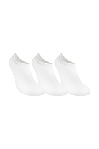 Skadi Mons Bambu Sneaker 3 Pack Unisex Beyaz Çorap 1605030623-100 Beyaz