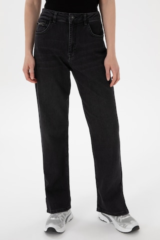 U.S. Polo Assn. Kadın Siyah Straight Fit Jean Pantolon 50304301-DN0027