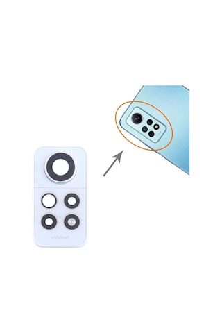 Xiaomi Uyumlu Redmi Note 12 Pro 4g Kamera Lensi Cam Full 2209116ag 2209116ag - Beyaz