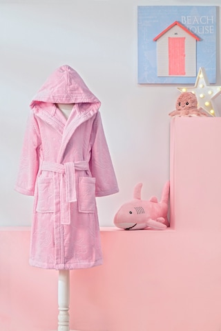 Özdilek Girl Unicorn Kapüşonlu Kadife Çocuk Bornozu 13/14 Yaş Pembe