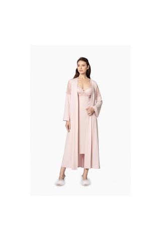 Pierre Cardin Penye Gecelik Sabahlık Pijama Takım Şort Takım 6'lı Gelin Çeyiz Seti - 5045 001
