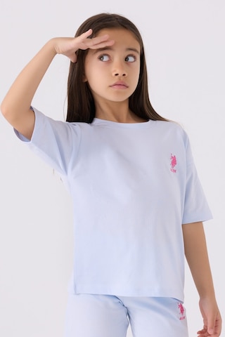 U.S. Polo Assn. Kız Çocuk Mavi Bermuda Takım 5274-43905 Mavi