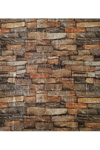 Nw47 Koyu 3D Kendinden Yapışkanlı 3D Dekoratif Duvar Kağıdı Panel
