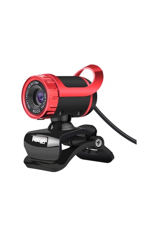 Geeksen S9 Usb 2.0 1080p Web Kamera, Pc Ve Laptop İçin Dahili Mikrofonlu Video Görüşme Aracı, Kırmızı