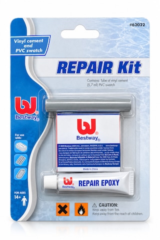 Bestway Hardwalk 62022 Repair Kit Şişme Ürün Tamir Seti Pvc Yama Ve Vinil Yapıştırıcı Havuz, Şişme Yatak Ve Botlar İçin