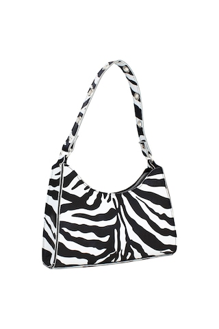 Housebags Kadın Zebra Desenli Baguette Çanta 195 Zebra Desenli