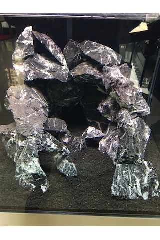 5 KG Gnays Kaya Black Angel Rock Doğal Dekoratif Siyah Gnays Kayalar