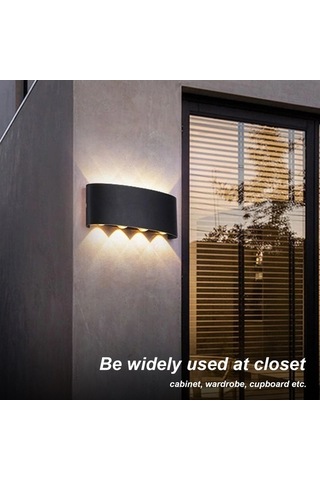 Tongxida Ip65 Su Geçirmez 6 Adet Başlık Led Duvar Ve Merdiven Işığı, Sıcak Ve Ilık Beyaz Renk Seçenekleri Ilık Beyaz