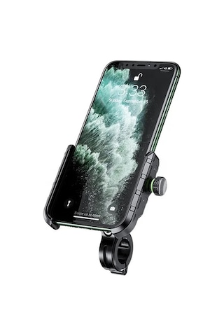 Efili Motosiklet Bisiklet Scotter Telefon Tutucu Genişlik Ayarlı Siyah
