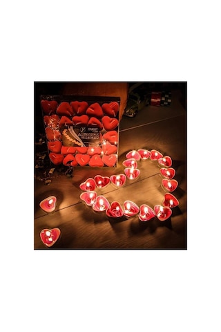 Mum Tealight Kalpli Kırmızı 25 Adet