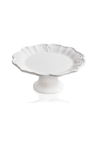 The Mia Grande Pasta Kek Standı Beyaz 22x10 Cm Grd0019 Beyaz