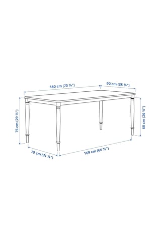 Ikea Beyaz Şık Yemek Masası