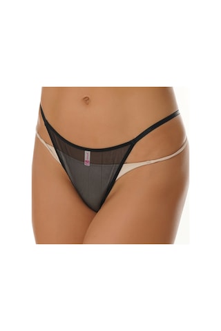 Liona Transparan Siyah Fantezi G-string 001