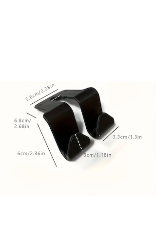 2 Adet Araba Koltuk Arkası Kancaları,çok Fonksiyonlu Telefon Tutu