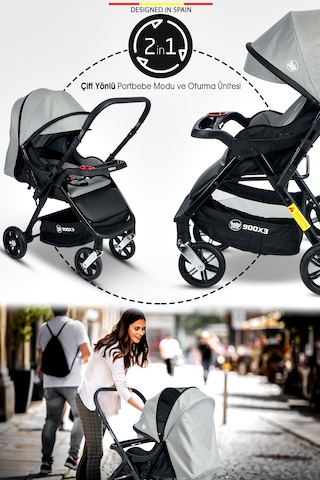 Baby Home 900 X3 Çift Yönlü Bebek Arabası