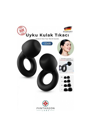 Uyku Kulak Tıkacı 28 Db Gürültü Azaltıcı Derin Odaklanma & Uyku 4 Farklı Boyut Panthreon
