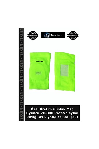 Özel Üretim Günlük Maç Oyuncu Vd-300 Prof.voleybol Dizliği-xs Siyah,fos,sarı 30 Siyah - Sarı