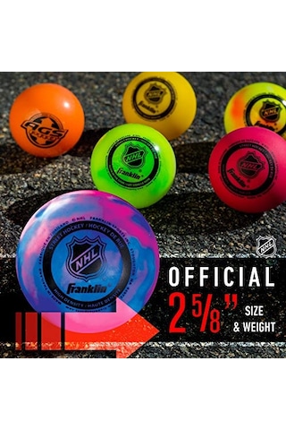 Nhl High Density Street Hockeyball, 3er-pack Açık Yeşil