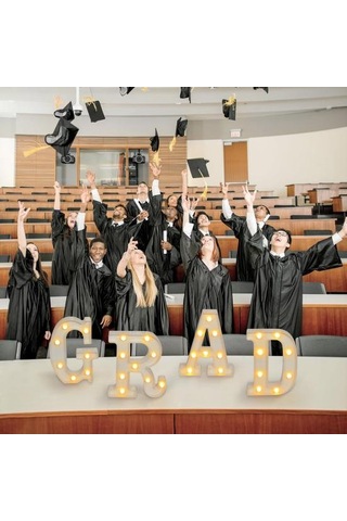 2025 Mezuniyet Işıklı Harfler 2025 Mezuniyet Sınıfı Led Harf İşaretleri Siyah