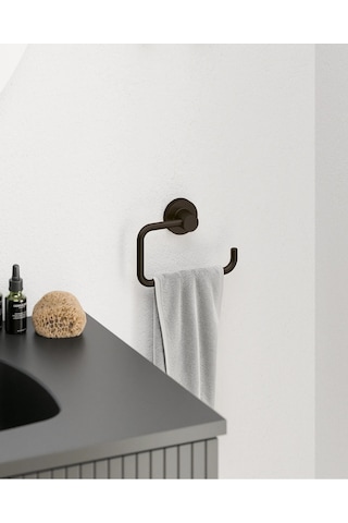 Tecno Black Tuvalet Kağıtlık, Açık - Mat Siyah Mat Siyah