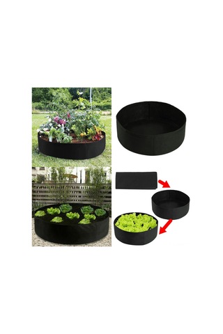 Suofeng Ev Bahçesi İçin Dayanıklı Keçe Bitki Yetiştirme Torbası - Yeşil, 127x30cm