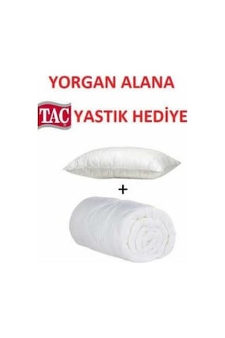 Taç Comfort Microfiber Yastık Hediyeli Tek Kişilik Yorgan Set