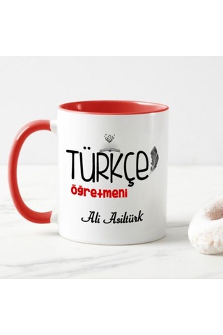 Kişiye Özel Türkçe Öğretmeni Kupa Bardak Ha37
