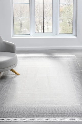 Seyran Halı Smart 12006 Gri %50 Pamuk - %25 Polyester Polipropilen Makine Halısı