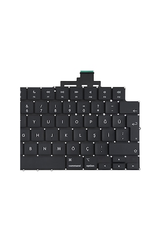 Apple Uyumlu MacBook Air M2 13" A2681 Klavyekeyboard Tr Q Büyük Enter