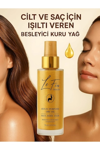 Le Feu Beauté Altın Işıltılı Kuru Yağ 75 ML
