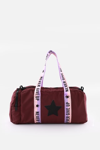 İcone Bag Çocuk Yıldız Logolu Spor Çanta, Çocuk Spor Çanta, Fermuarlı Detaylı Çocuk Spor Çanta Mürdüm