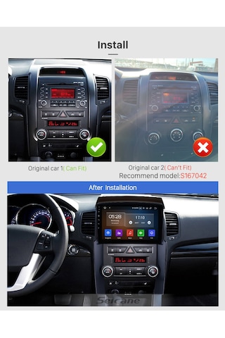 Kıa Sorento 2009-2012 Multimedya Navigasyon Usb Kamera Carplayer 6 Ram