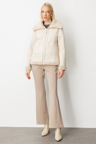 Ekol Kadın İçi Peluşlu Güderi Mont 8005 Kum Kum