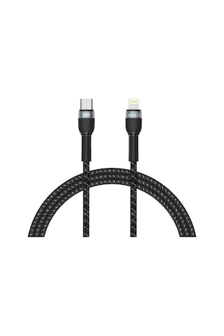 Zore Shira Serisi Type-C To Lightning Pd Kablo 1 Metre-Siyah
