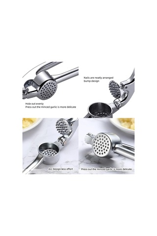 Lmetjma Premium Sarımsak Presi Paslanmaz Çelik Sarımsak Doğrayıcı Sarımsak Ezici Sıkması Ve Temizlemesi Kolay Mutfak Aletleri Jt202 Altın